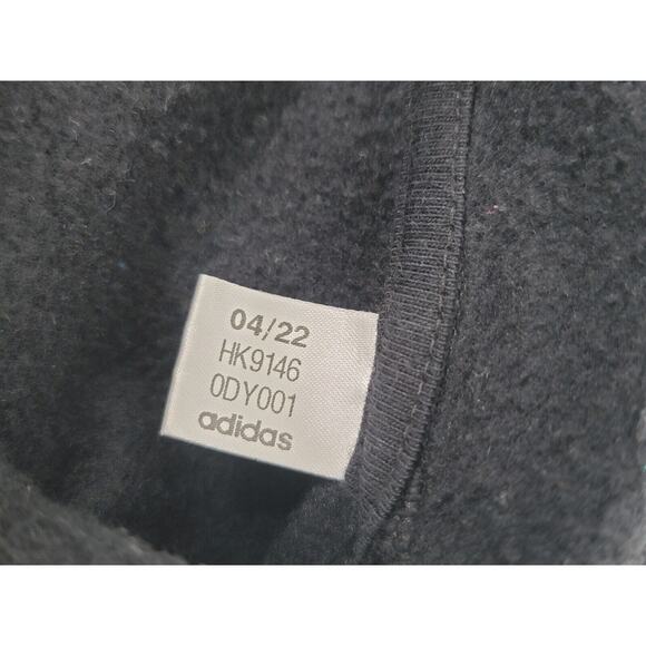 Men's adidas Liquid Foil Badge‎ of Sport Graphic Hoodie Fleece Black Gold Logo M - Picture 5 of 5